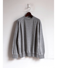 COMOLI　グレー裏毛 クルーネック