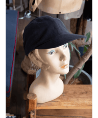 ULTERIOR　RAMIE/COTTON WEST POINT 6 PANELED CAP