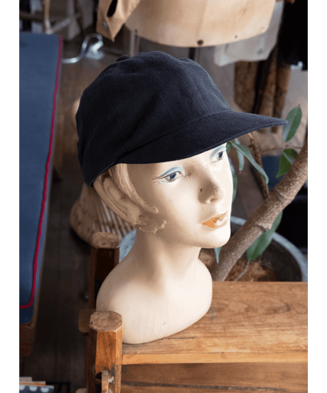 ULTERIOR　RAMIE/COTTON WEST POINT 6 PANELED CAP
