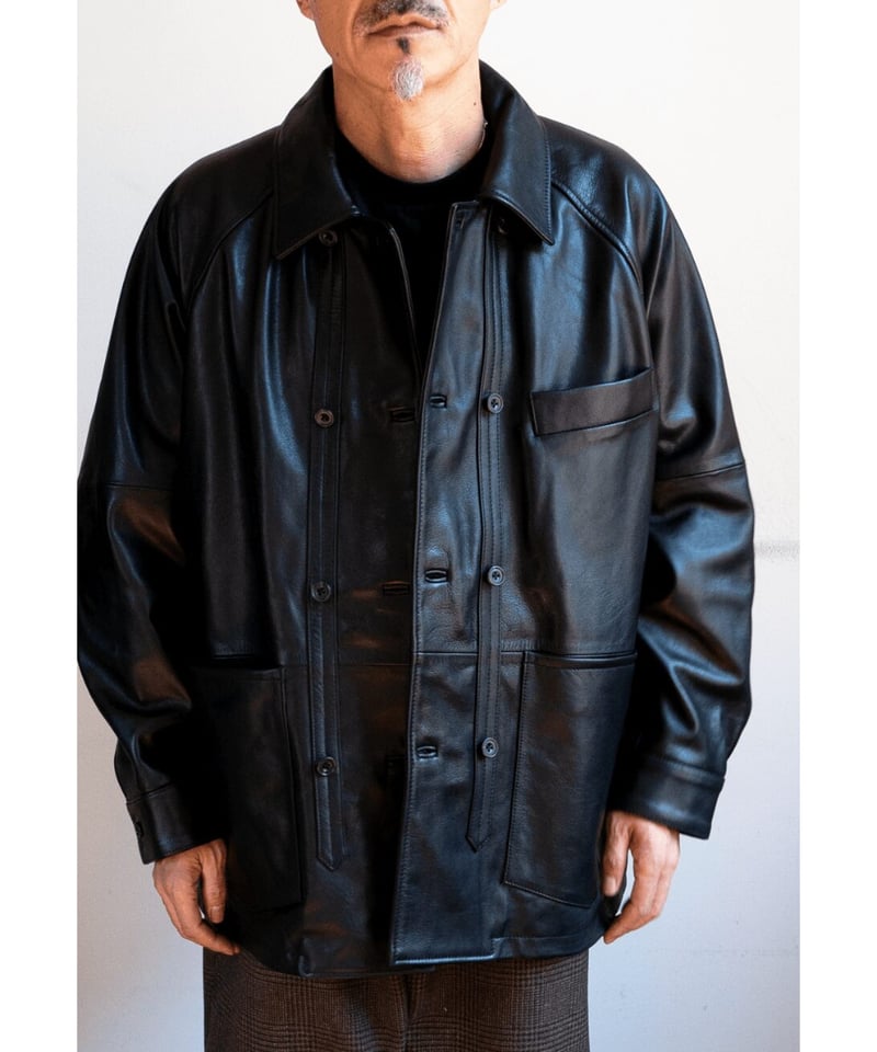 CCU COW SKIN “L.C” COVERALL SHIRT | 山口ストアー