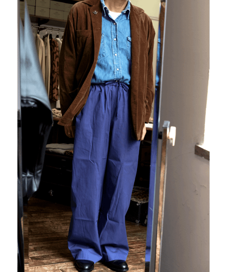 LOEFF　COTTON GABARDINE TROUSERS