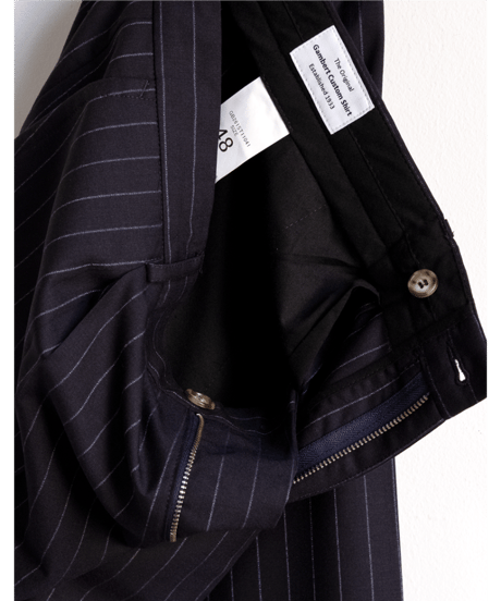Gambert　WOOL TROPICAL STRIPE TROUSERS