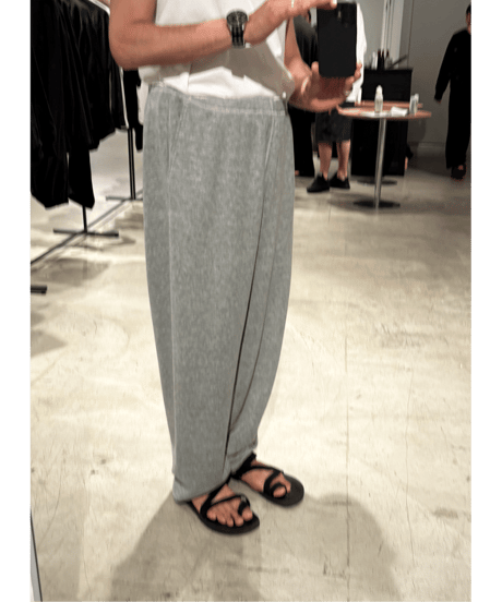 COMOLI　グレー裏毛 パンツ