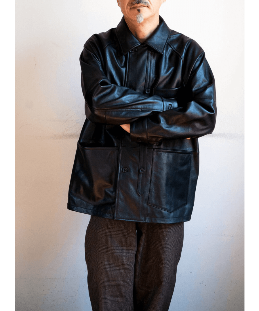 CCU COW SKIN “L.C” COVERALL SHIRT | 山口ストアー