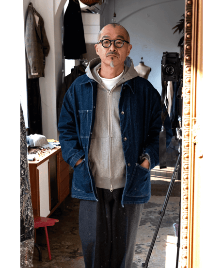 ULTERIOR　FADED SILKY TERRY RW ZIP UP PARKA