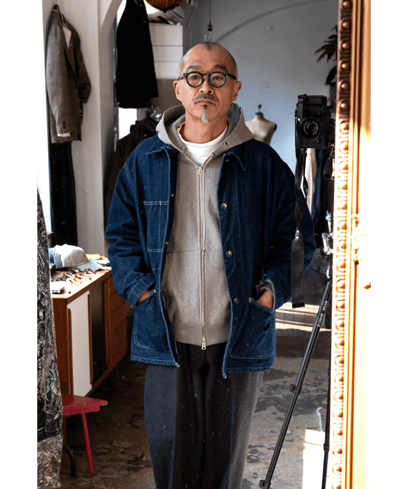 ULTERIOR FADED SILKY TERRY RW ZIP UP PARKA | 山口
