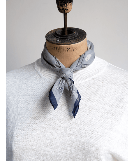 Vincent Miozza　45×45 Cotton Linen Scarf ~4col~