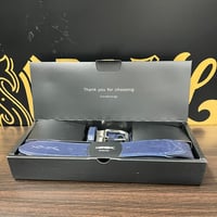 コアエナジーⅢ　野球用ベルト　ネイビー×シルバーバックル