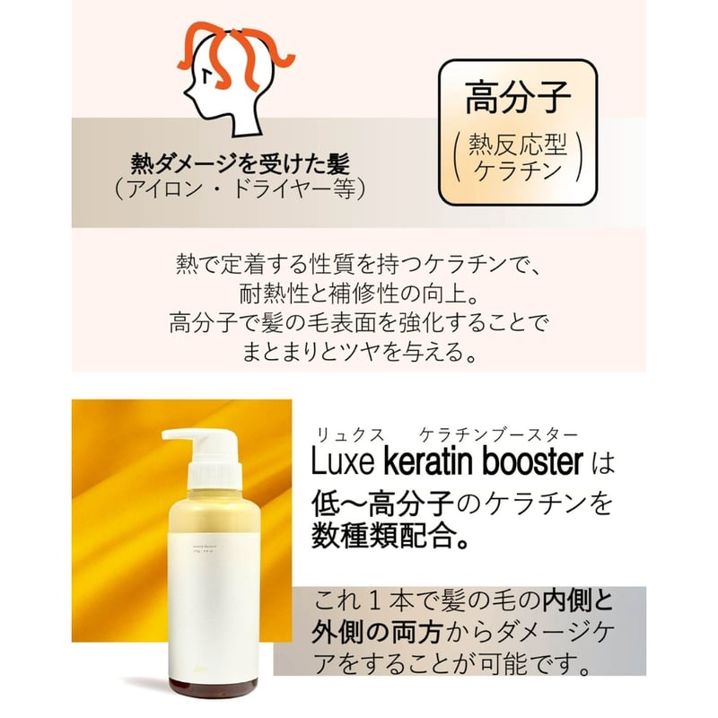 最高級傑作 肌にも髪にも！ Luxe keratin booster 250ml （旧C GI
