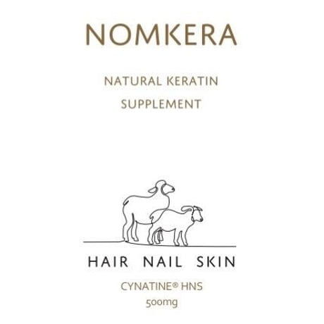 定番育毛サプリ　特許取得済みの 天然加水分解可溶性ケラチンサプリ NOMKERA 定価 ¥7700  60粒（１回２粒1ヶ月分）