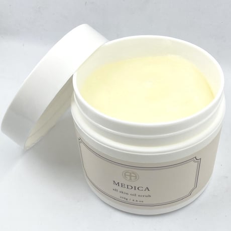 ひじ、ひざなどのカサカサに１MEDICA all skin oil scrub 250g