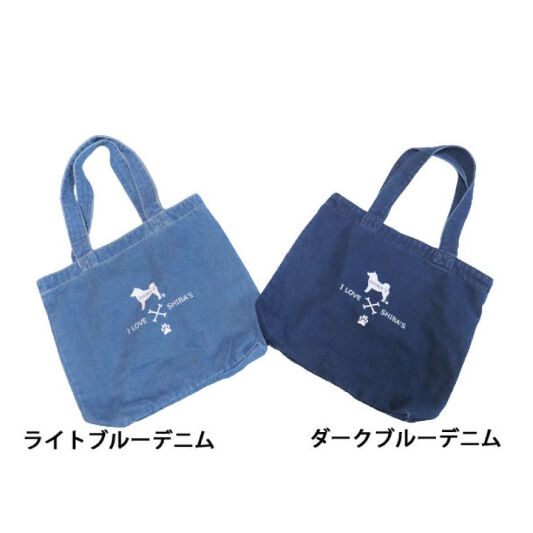デニムトートバッグ ボーンデザイン | SHIBA'S STORE