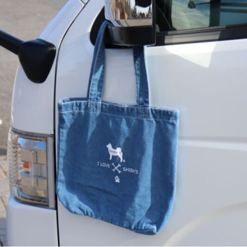 ☆岡山デニム☆ステンシル☆柴犬☆シバ犬☆4wayボストンバッグ