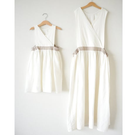 niko ２way one-piece [ white ＆ beige ]  (2531)