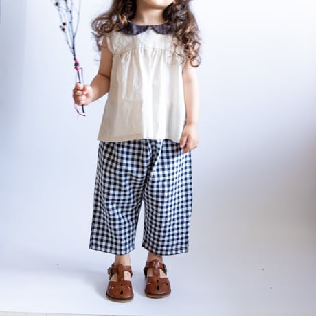 gingham check pants（1175）