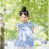 denim frill blouse (2629）