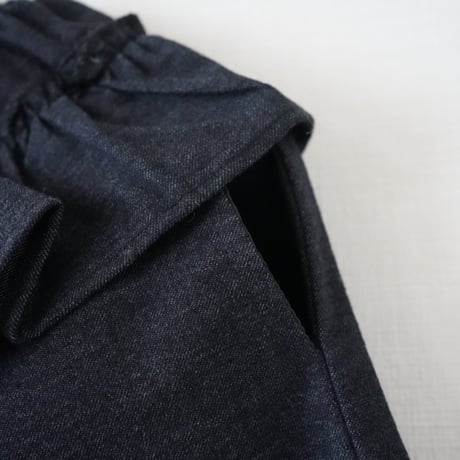 waist frill wide pants (2568)