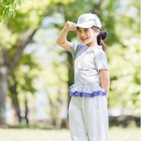 Cotton Balloon Pants with Lace Hem (2630)