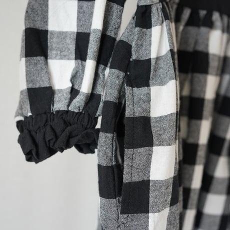 niko two-tone  check dress "キッズサイズ” (2566)