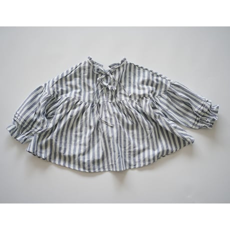 stripe frill blouse  "kids & mom"   (2383)