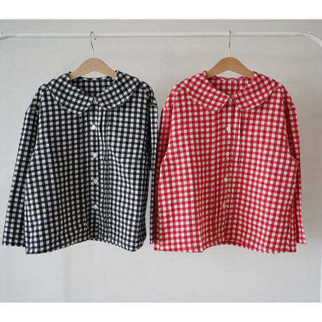 triangular collar blouse(2513)