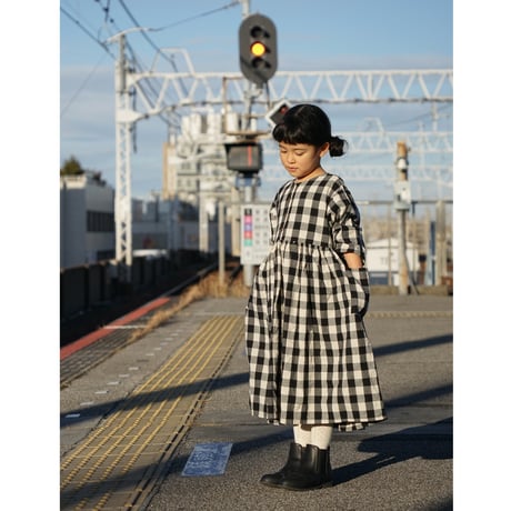 block check dress (2501)