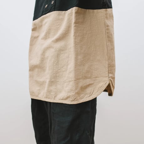 two-tone button niko pullover  (2437)
