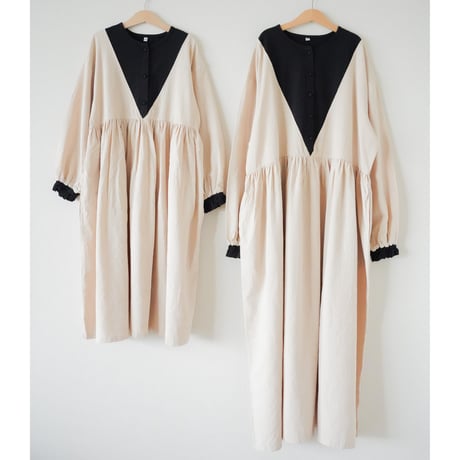 niko two-tone triangle dress "キッズサイズ” (2611)