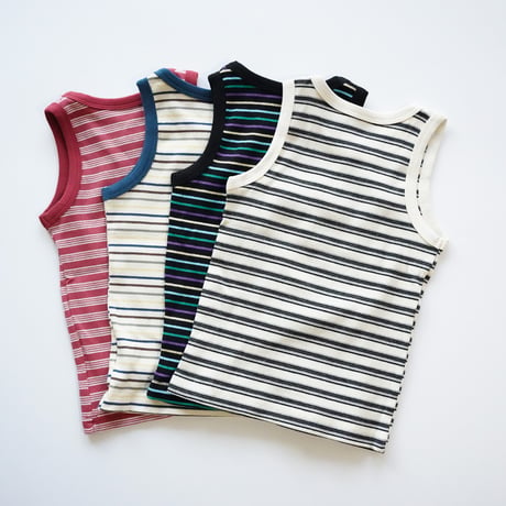 color-striped tank top (2632)