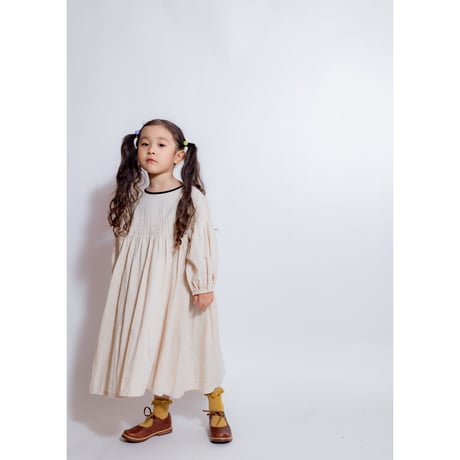 pin tuck niko one-piece  "Kidsサイズ” (2583)