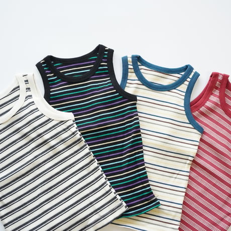 color-striped tank top (2632)