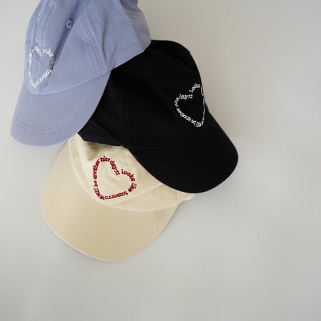 heart embroidery CAP (2404)