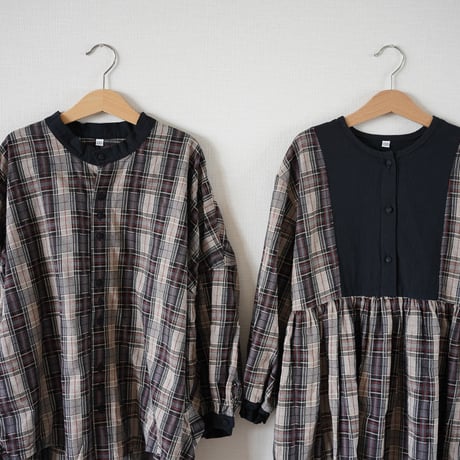check button shirt　(2403)