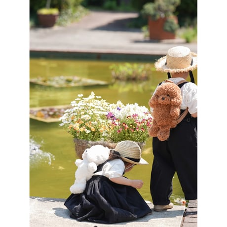Stuffed dog backpack (2538)