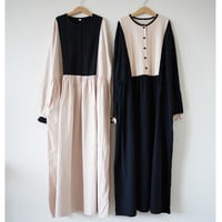 niko two-tone dress ”ママサイズ”  (1480)