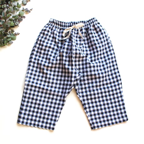 gingham check pants（1175）