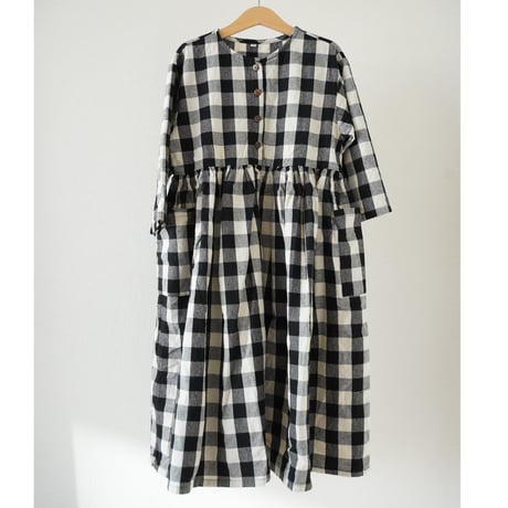 block check dress (2501)