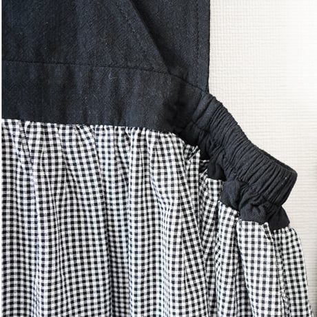 niko ２way one-piece [ check ＆ stripe ]  (2554)