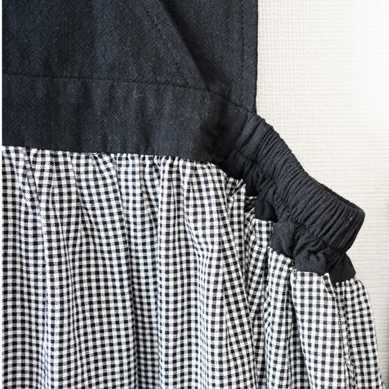 niko 2way one-piece [ check ＆ stripe ] (2554)