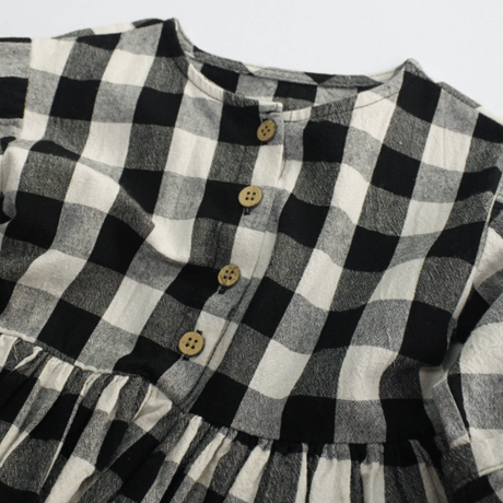 block check dress (2501)