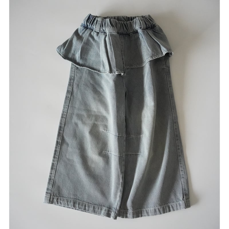 waist frill denim pants (2577) | nikomake