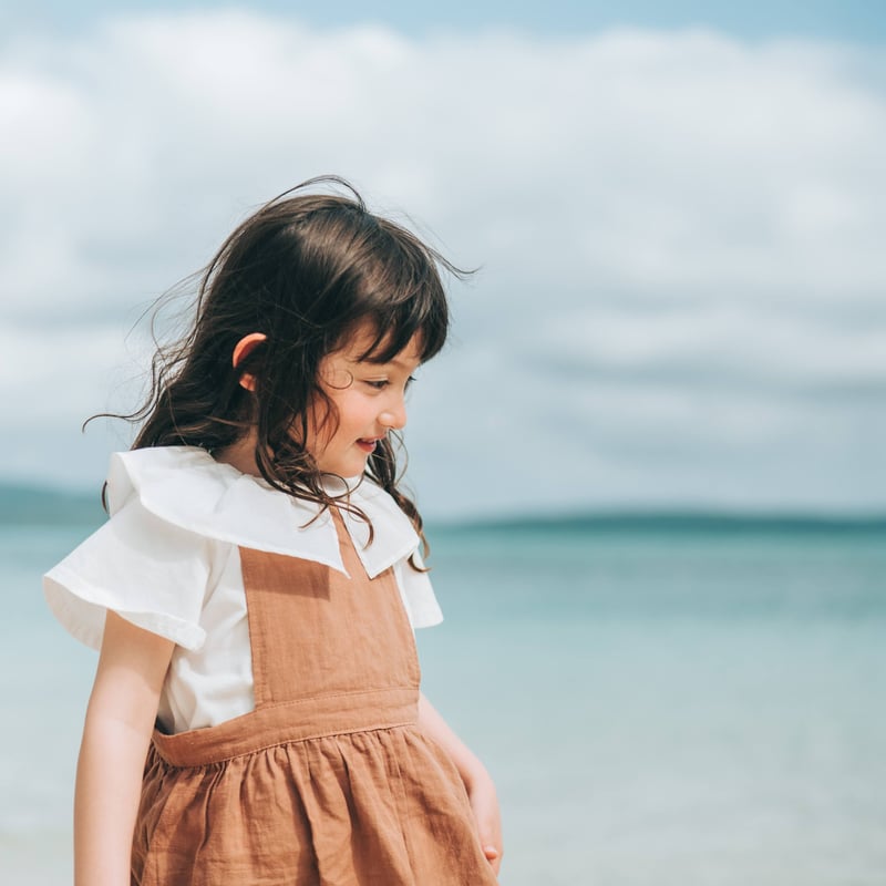 natural apron one-piece (2314) | nikomake