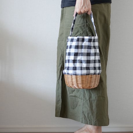 check basket bag ( 2350)