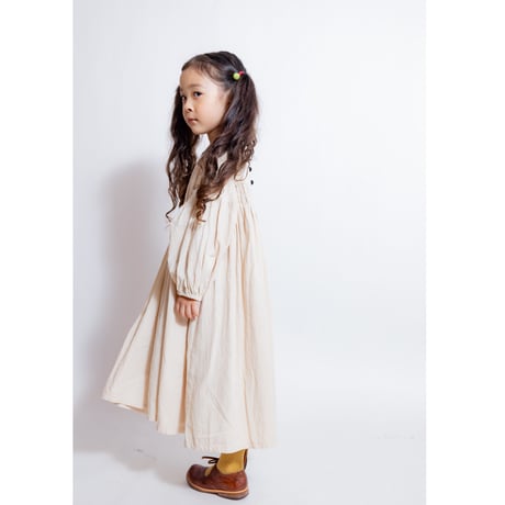 pin tuck niko one-piece  "Kidsサイズ” (2583)