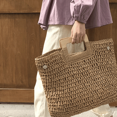 straw square bag (1454)