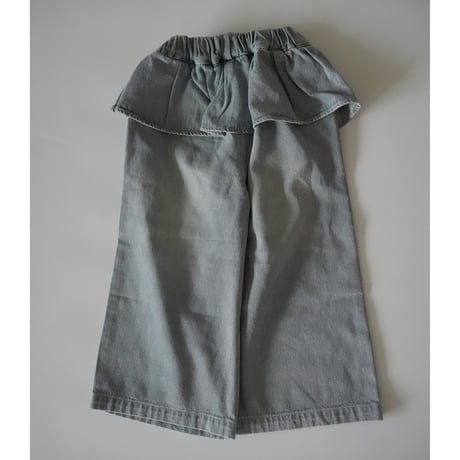 waist frill denim pants (2577)