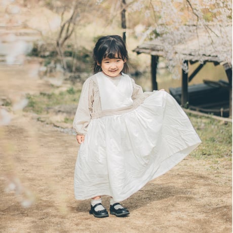 niko ２way one-piece [ white ＆ beige ]  (2531)