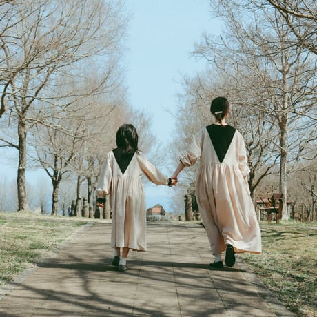 niko two-tone triangle dress "キッズサイズ” (2611)
