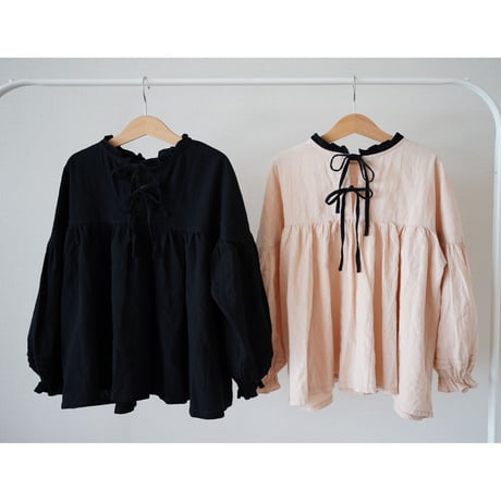 niko 2way ribbon blouse (2379)