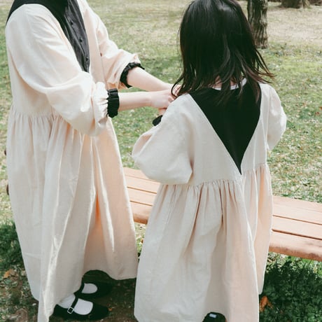 niko two-tone triangle dress "キッズサイズ” (2611)